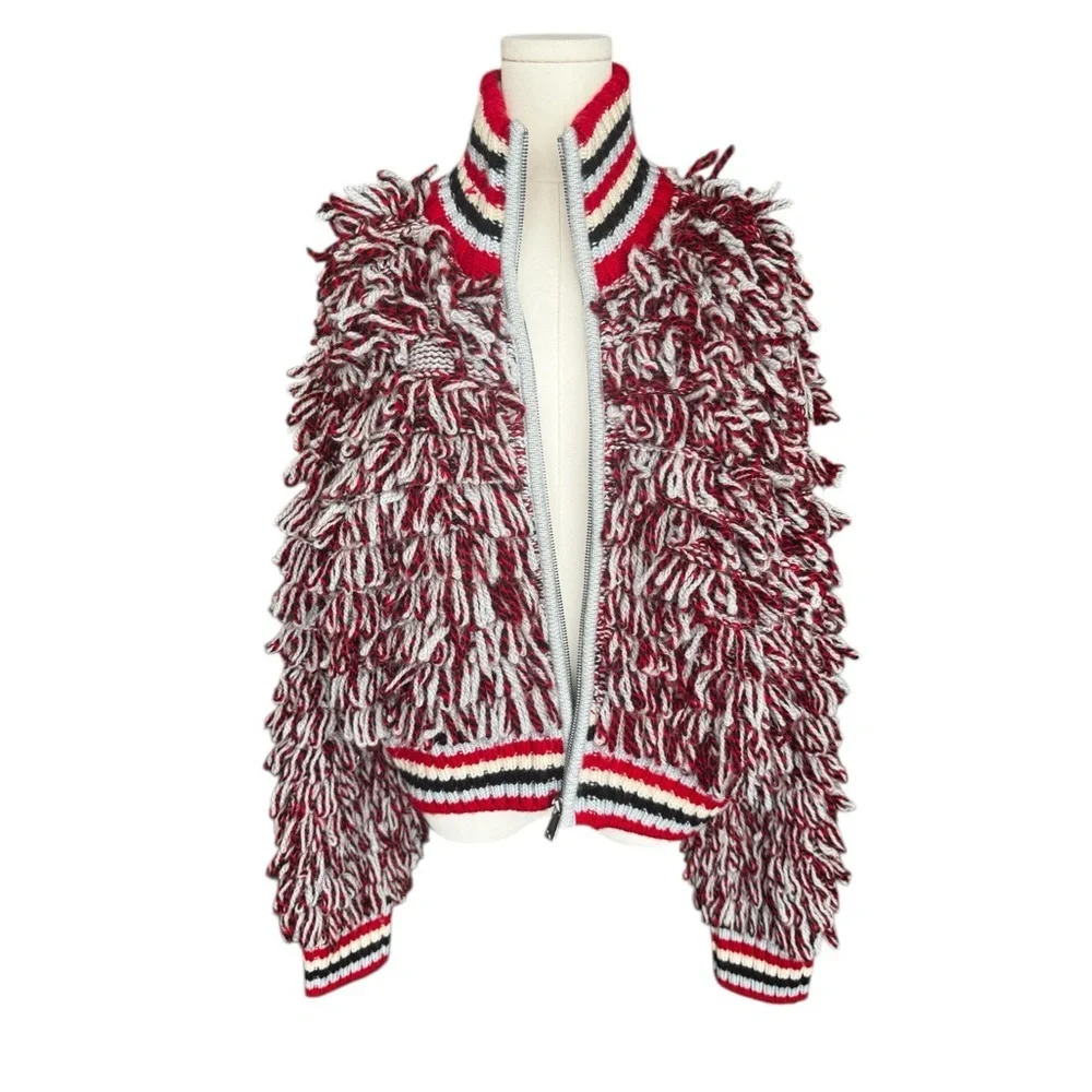 Perfect Moment x H&M BOUCLÉ-Knit Wool Cardigan Large